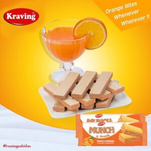 Kraving Munch Krunch Wafers Orange